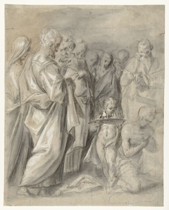 Fragment van de zalving van David by Unknown Artist