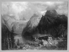 Gebirgslandschaft am Königsee by August Wilhelm Leu