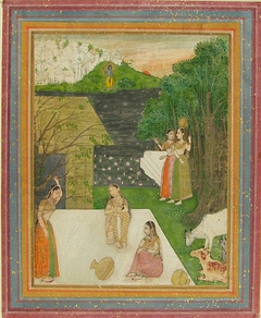Gopis Thinking of Krishna by anonymous painter