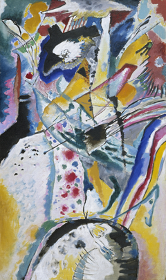 Große Studie zu einem Wandbild für Edwin R. Campbell (Sommer) by Wassily Kandinsky