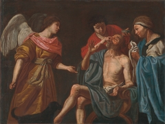 Healing of blind Tobias by Matthias Stom