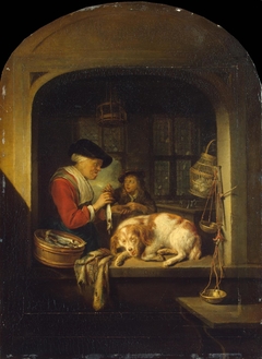 Herring Seller by Gerrit Dou