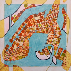 Imaginary map of Abu Dhabi by federico cortese