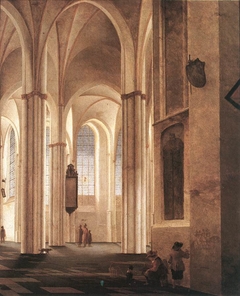 Interior of the Buurkerk in Utrecht by Pieter Jansz Saenredam