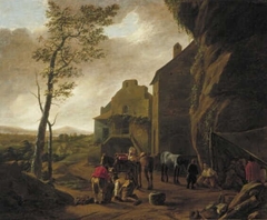 Italian Rocky Landscape by Nicolaes Ficke