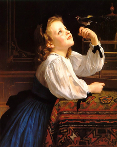 L'Oiseau chéri by William-Adolphe Bouguereau