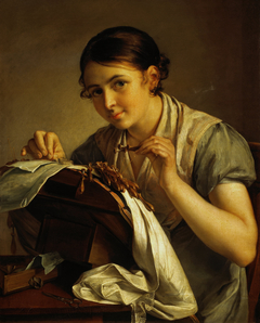 Lace-maker by Vasily Tropinin