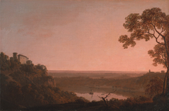 Lake Nemi by Joseph Wright of Derby