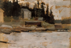 Landscape Sketch from Hamari by Albert Edelfelt