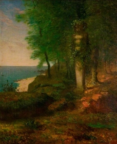 Landscape with a Terminal Figure by Jean-François Millet