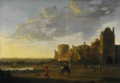 Landscape with a View of the Valkhof, Nijmegen by Aelbert Cuyp