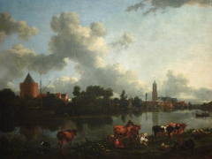 Landscape with Castle Kronenburg by Nicolaes Pieterszoon Berchem