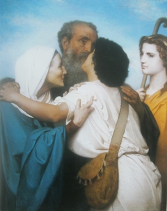 Le retour de Tobie by William-Adolphe Bouguereau