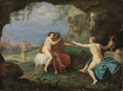 Lot und seine Töchter by Cornelius van Poelenburgh