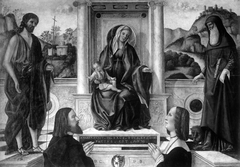 Madonna and Child Enthroned with Saints and Donor by Vittore Carpaccio