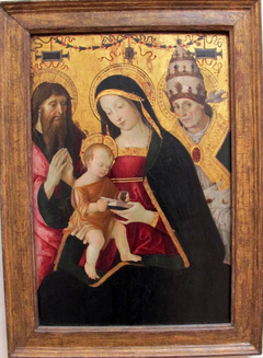 Madonna and Child with St. Jerome and St. Gregory the Great by Pinturicchio