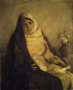 Madonna of the Rose by Pascal Dagnan-Bouveret