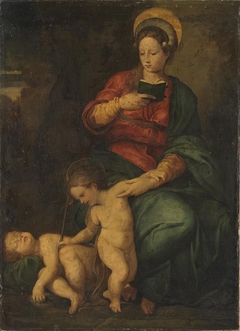 Mary with Child and John the Baptist by Domenico Puligo