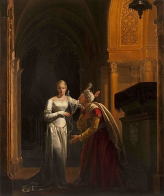 Mathilde and Malek-Adhel at Montmorency’s Tomb by Rosalie Caron