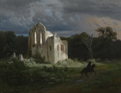 Moonlit Landscape by Arnold Böcklin