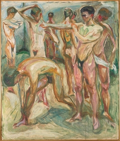 Naked Men in the Baths by Edvard Munch