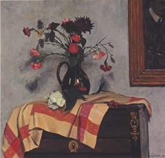 Nature morte avec autoportrait by Félix Vallotton