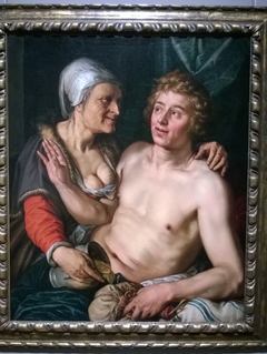 Old Woman with a Young Man by Hendrik Goltzius