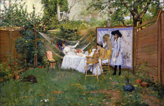 Open Air Breakfast by William Merritt Chase