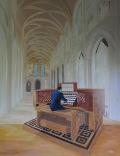 Organist by Ildiko Mecseri