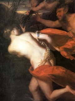 Pan and Syrinx by Godfried Schalcken