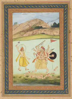 Parashurama, the sixth avatar of Vishnu. by Indian School