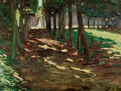 Parc de Saint-Cloud, Shaded Path by Wassily Kandinsky