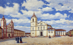 Páteo e Igreja da Sé e São Pedro, 1840 by José Wasth Rodrigues