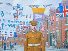 Patriots (2012), oil on linen, 90 x 120 cm by john albert walker