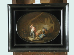 Peasants in a Rustic Interior by Adriaen van Ostade