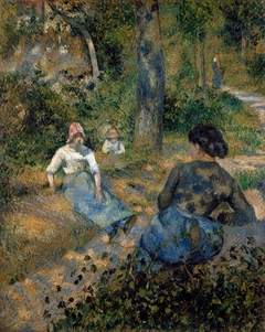 Peasants Resting by Camille Pissarro