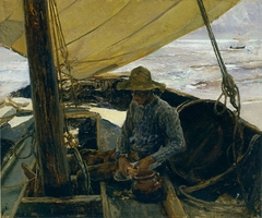 Peeling Potatoes by Joaquín Sorolla