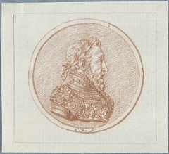 Penning met portret van Hendrik II, koning van Frankrijk by Bernard Picart