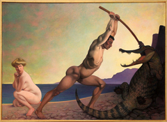 Persée tuant le dragon by Félix Vallotton