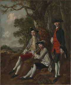 Peter Darnell Muilman, Charles Crokatt and William Keable in a Landscape by Thomas Gainsborough