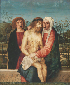 Pietà with Virgin and St. John by Giovanni di Niccolò Mansueti