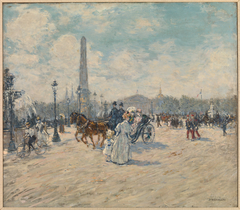 Place de la Concorde, Paris by Jean-Francois Raffaelli