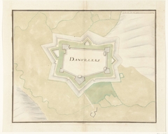 Plattegrond van Damvillers, 1637 by Unknown Artist