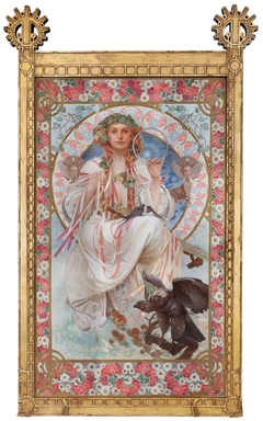 Podobizna Josephine Crane Bradley jako Slávie by Alphonse Maria Mucha