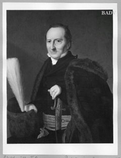 Portr. of a gentleman with sabre by Ferdinand Georg Waldmüller