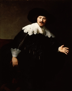 Portrait of a Man Rising from His Chair by Rembrandt