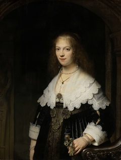 Portrait of a Woman, Possibly Maria Trip by Rembrandt