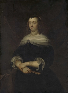 Portrait of a Woman, thought to be Lucretia Boudaen (1616-1663), Wife of Jean Ortt and Second Wife of Christoffel van Gangelt by Unknown Artist