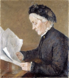 Portrait of Emilie Sophie Thrane by Ragnhild Thrane