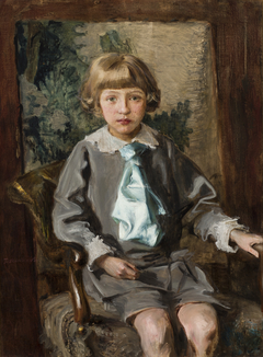 Portrait of Iwo Łomiński as a Child by Teodor Axentowicz